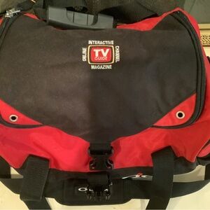 OGIO Red and Black TV Guide Branded Carrying Bag